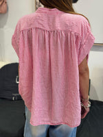 Charger l'image dans la galerie, Blouse rayée fuchsia SOLENE
