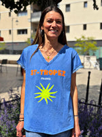 Charger l&#39;image dans la galerie, Tee shirt ST-TROPEZ Bleu

