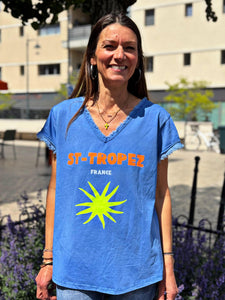 Tee shirt ST-TROPEZ Bleu