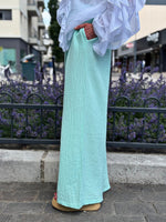 Charger l&#39;image dans la galerie, Pantalon gaze de coton YAGO Aqua
