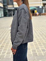 Charger l&#39;image dans la galerie, Ensemble Gilet et Echarpe FELIX Marine Gris
