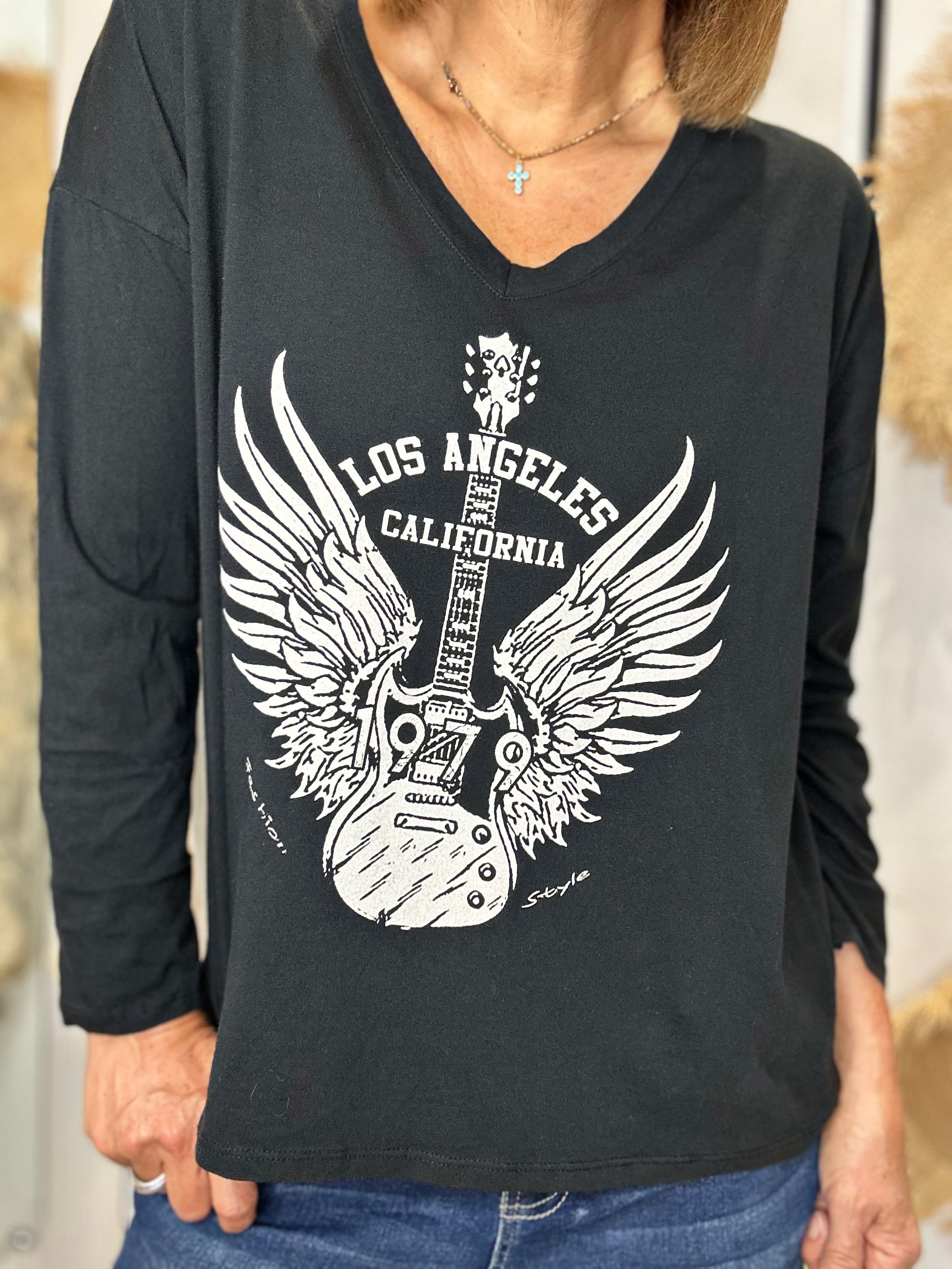 Tee shirt LOS ANGELES Noir