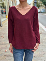 Charger l&#39;image dans la galerie, Pull doux TAO Bordeaux
