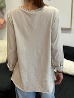 Charger l'image dans la galerie, T-shirt manches longues Beige - ILONA
