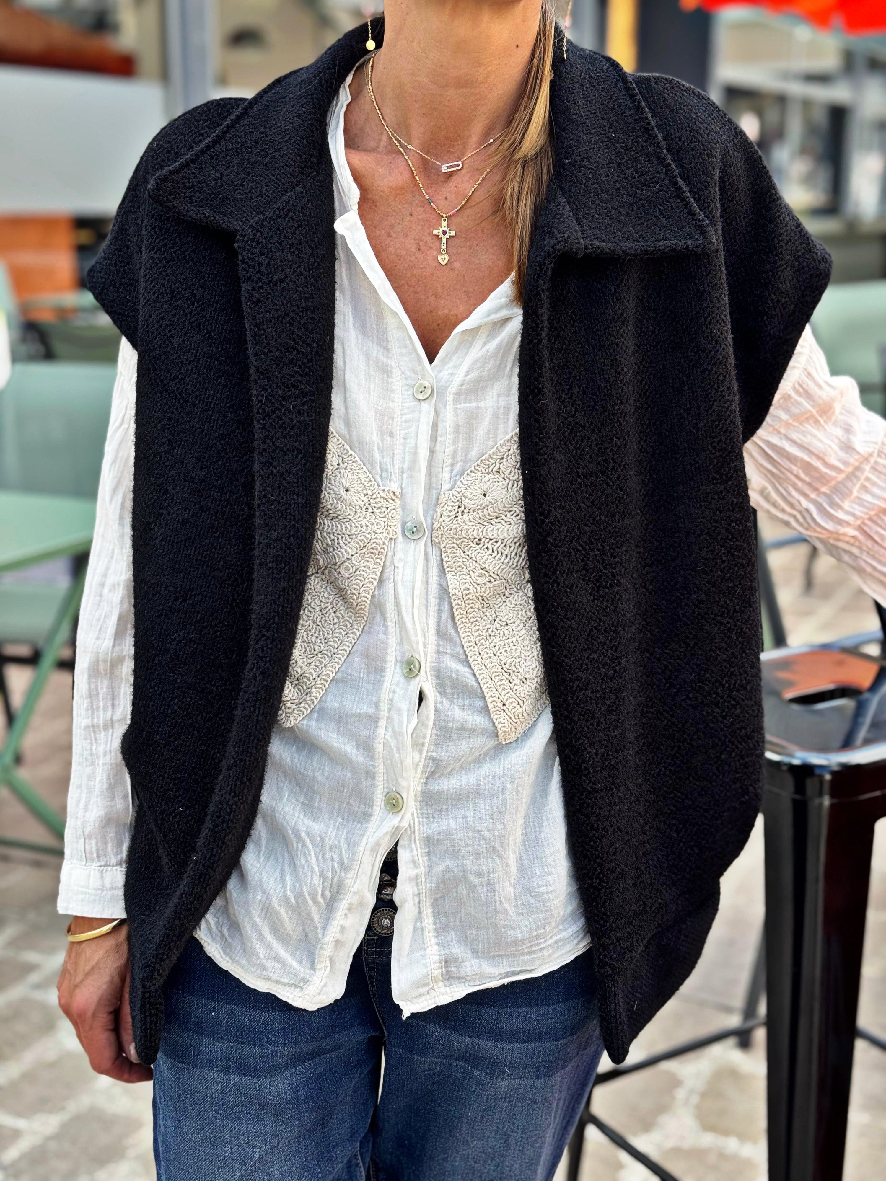 Veste sans manches LYNA Noir