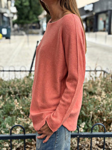 Pull doux LINO Corail