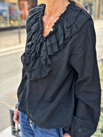 Charger l&#39;image dans la galerie, Blouse SERENA Noir
