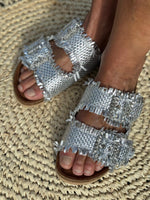 Charger l'image dans la galerie, Sandales ELVIRA Argenté
