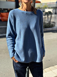 Pull doux LINO Bleu