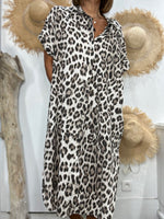 Charger l'image dans la galerie, Robe chemise IBIZA Beige
