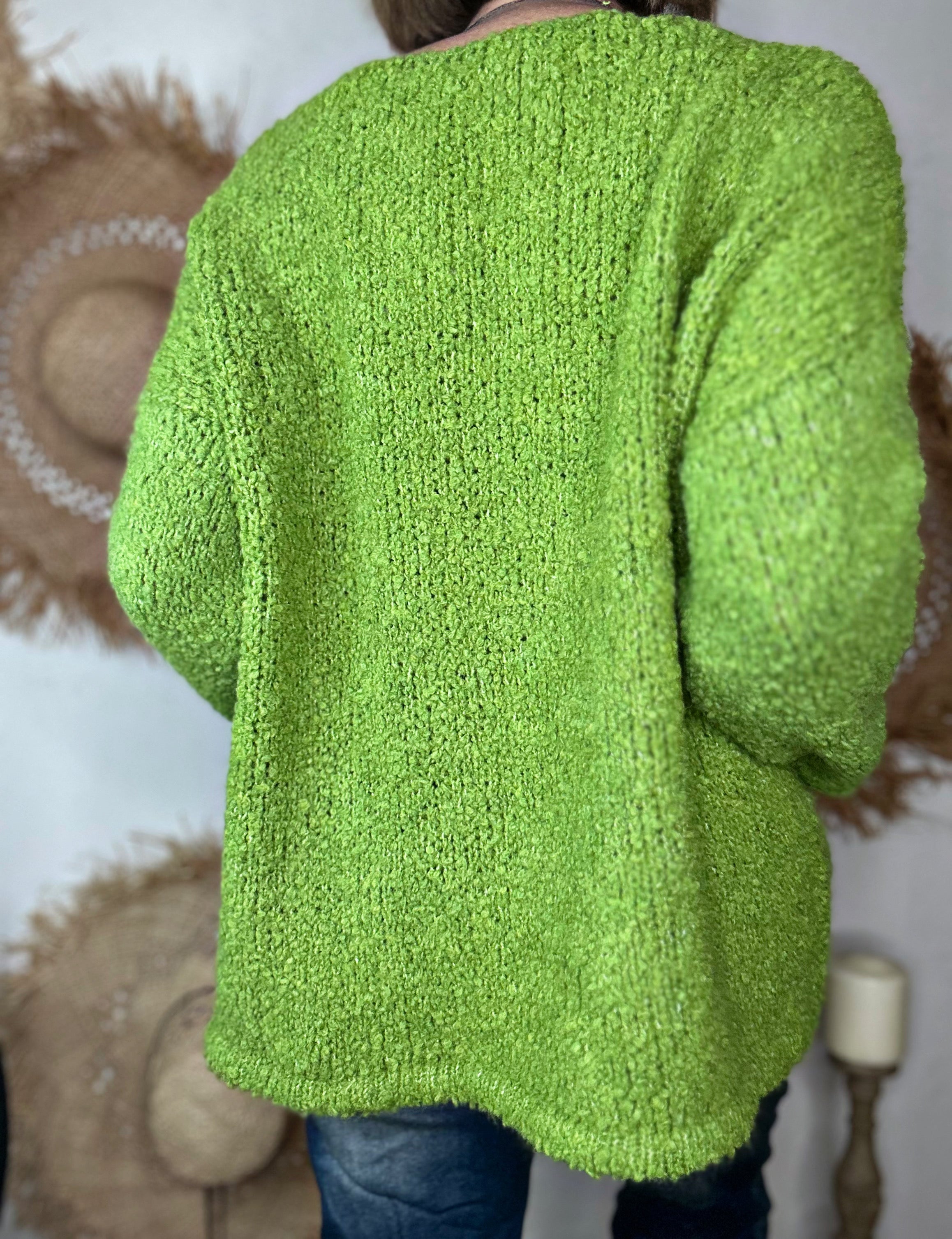 Pull bouclette MARTINO Vert