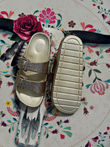 Sandales pailletées DINA Doré clair