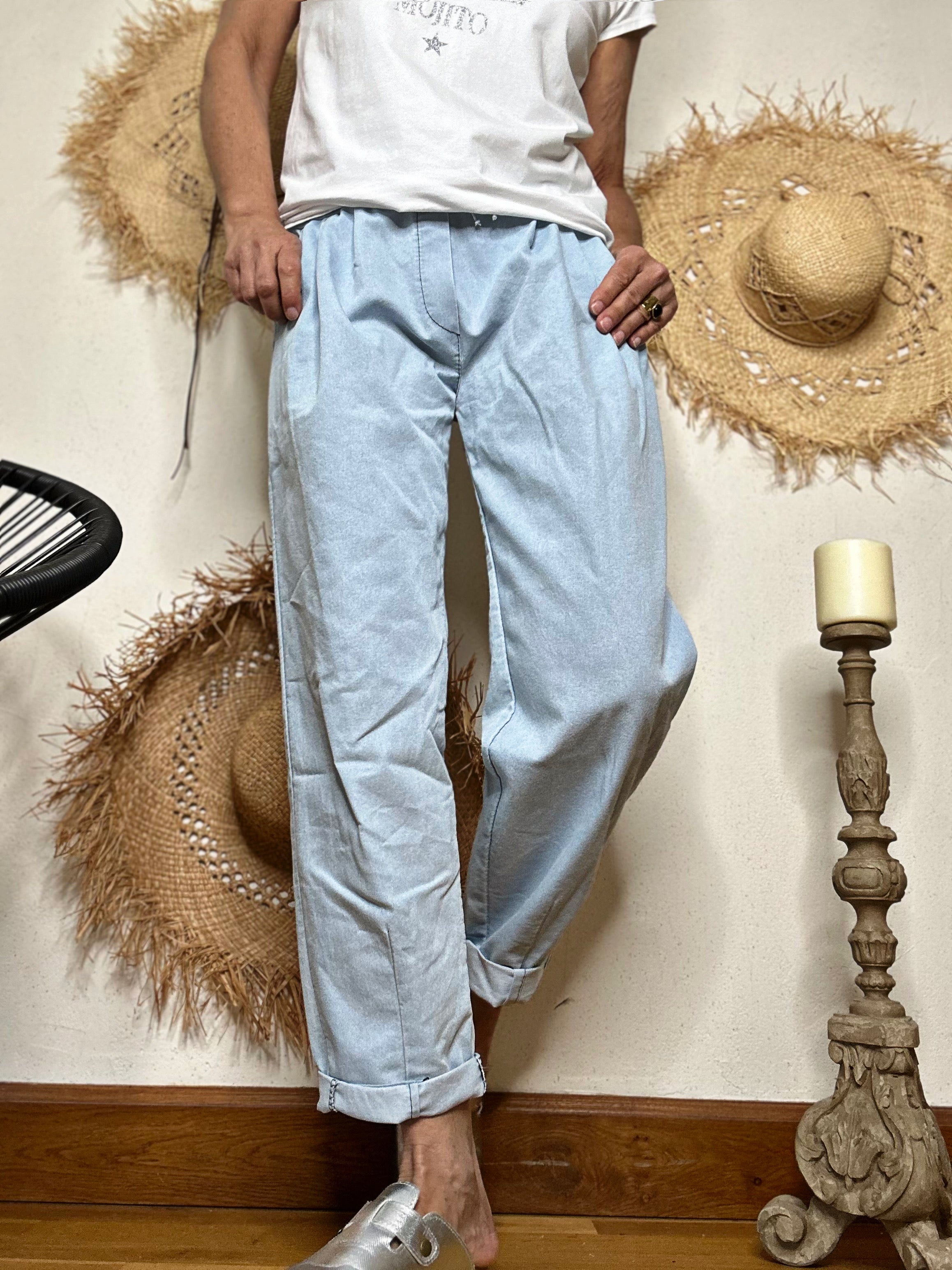 Pantalon ZACHARY Bleu clair