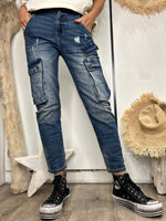 Load image into Gallery viewer, SAM Faded Blue Jeans - Sexy Woman
