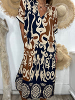 Charger l'image dans la galerie, Robe LILI Marine Choco

