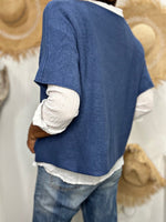 Charger l'image dans la galerie, Pull doux LALY Bleu jeans

