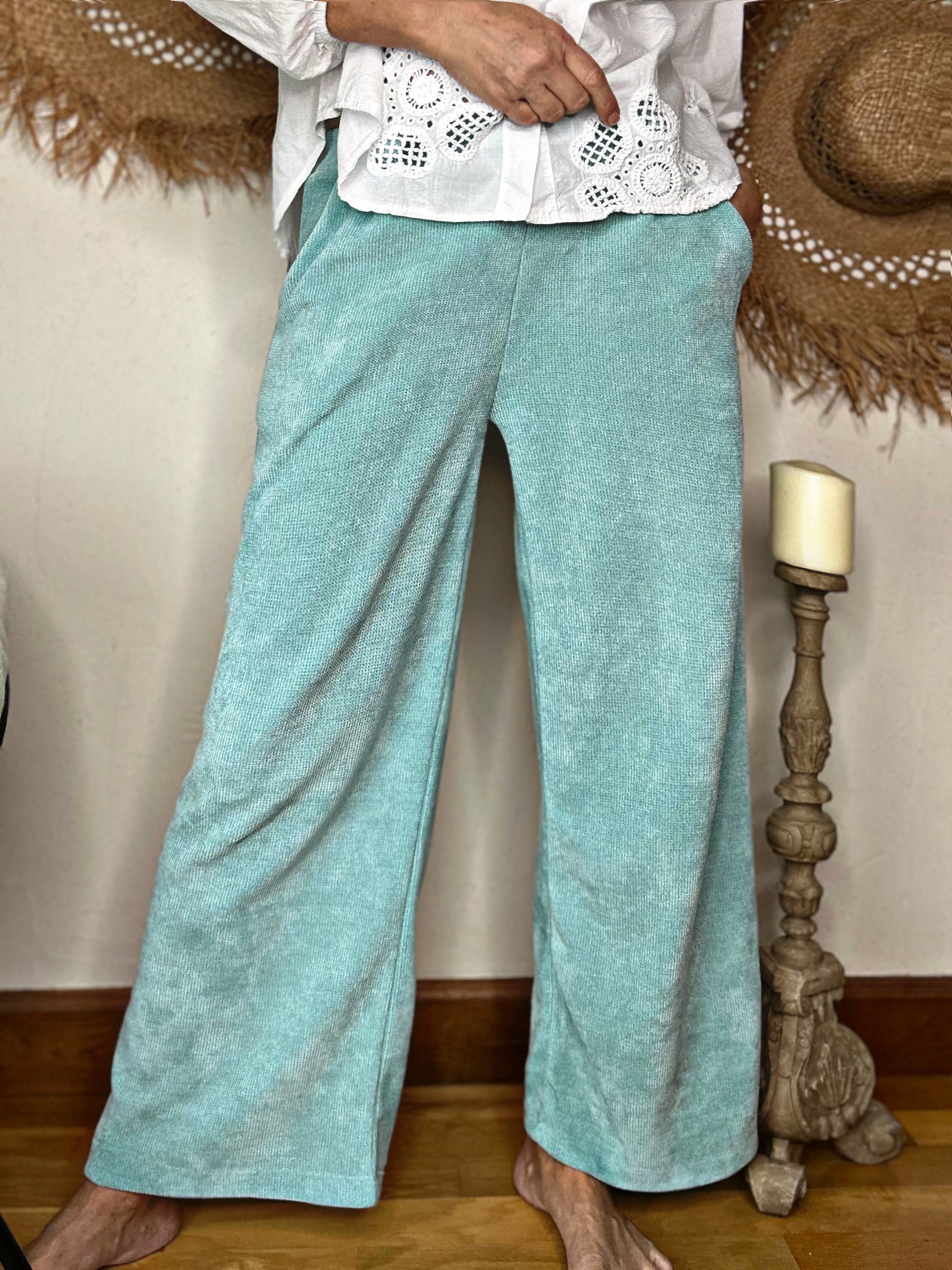 Pantalon EZIO Turquoise