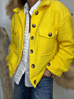 Charger l'image dans la galerie, Blouson bouclette GAB Jaune
