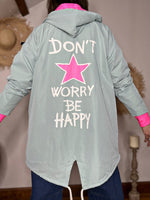 Charger l'image dans la galerie, Blouson léger BE HAPPY Vert lagon
