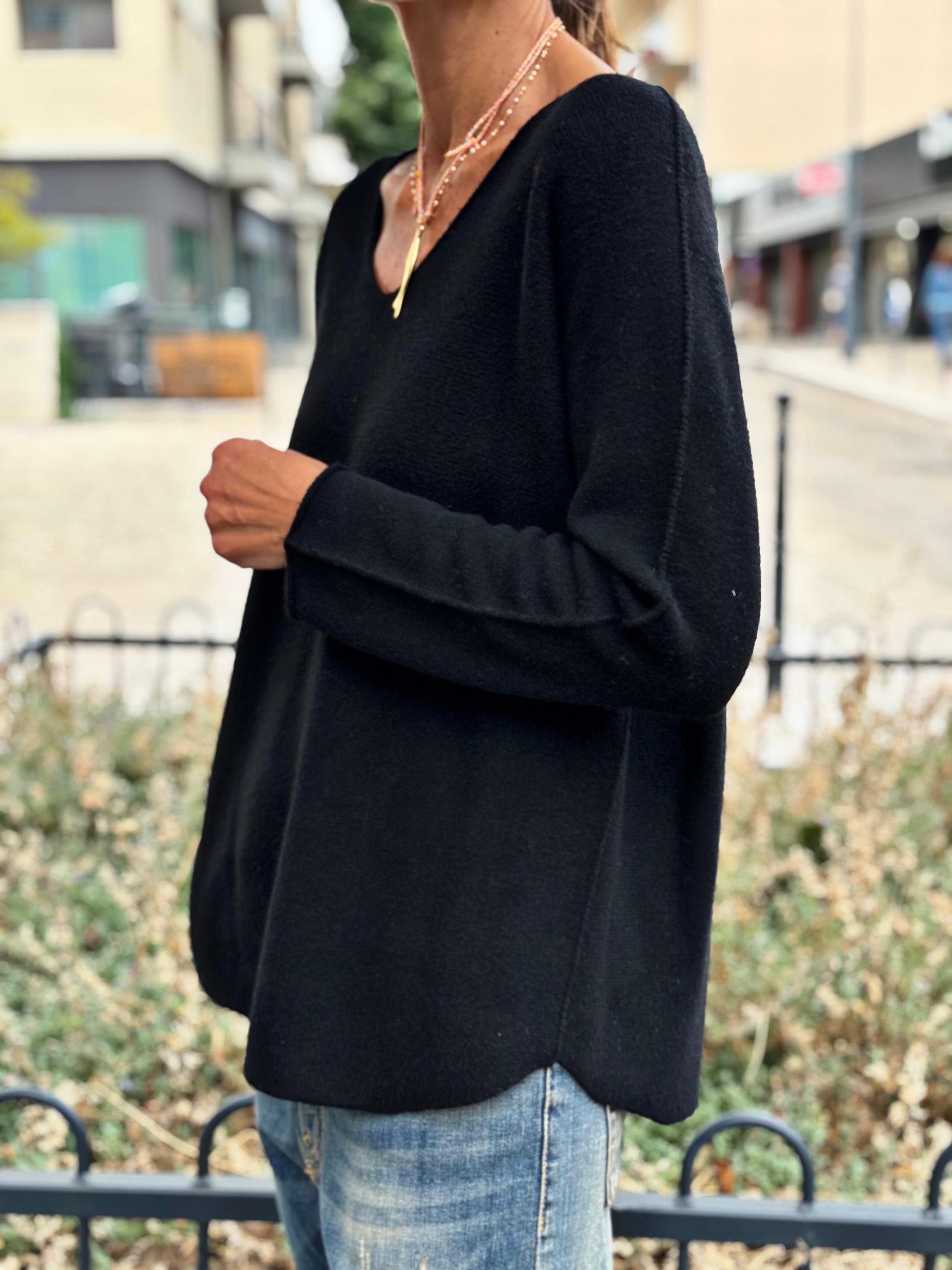 Pull doux TAO Noir