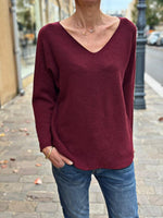 Charger l&#39;image dans la galerie, Pull doux TAO Bordeaux
