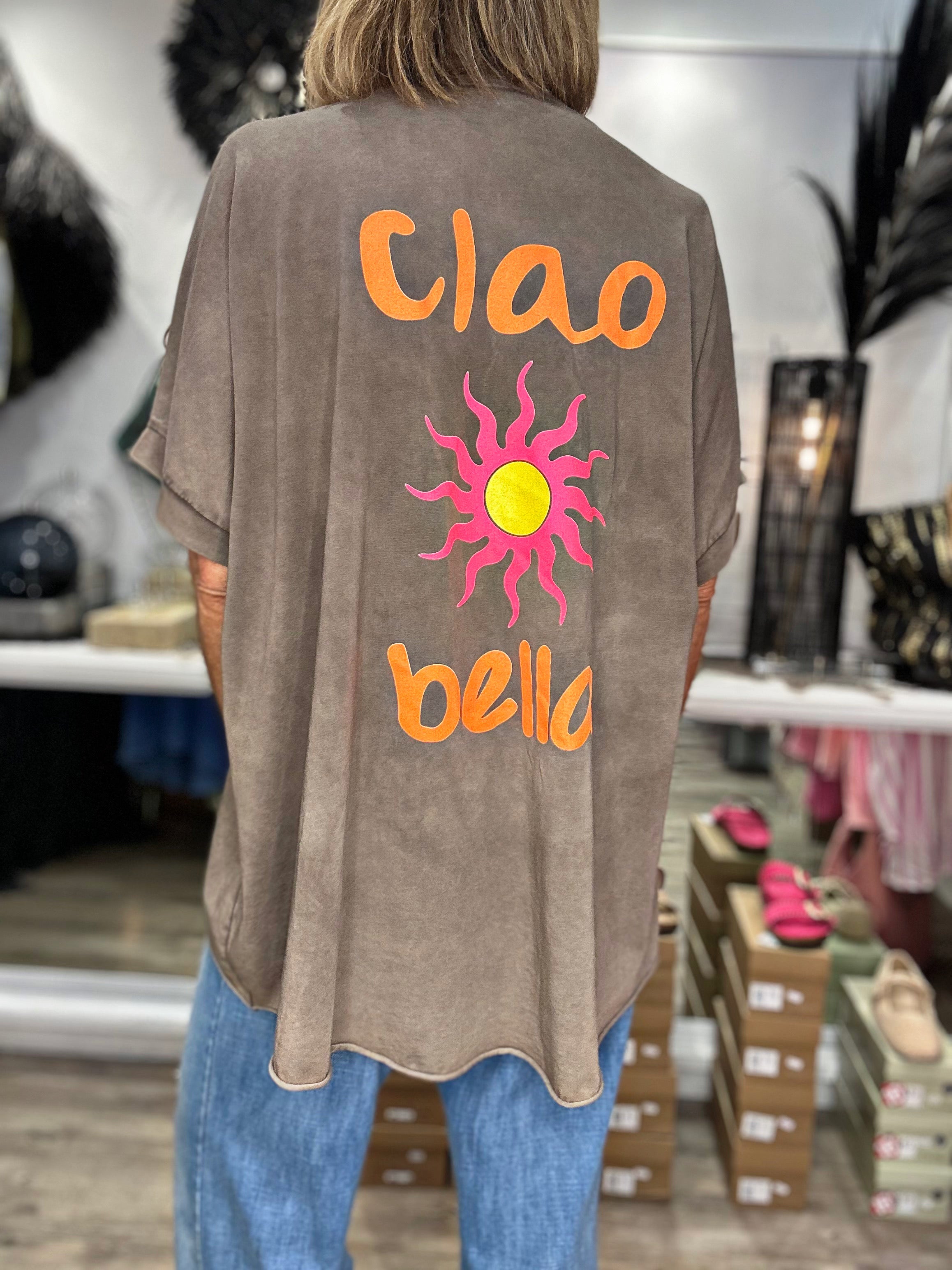 Tee shirt CIAO BELLA Choco