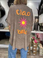 Charger l&#39;image dans la galerie, Tee shirt CIAO BELLA Choco
