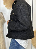 Charger l'image dans la galerie, Blouson bouclette GAB Noir
