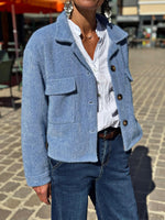 Charger l&#39;image dans la galerie, Veste MARGOT Bleu ciel

