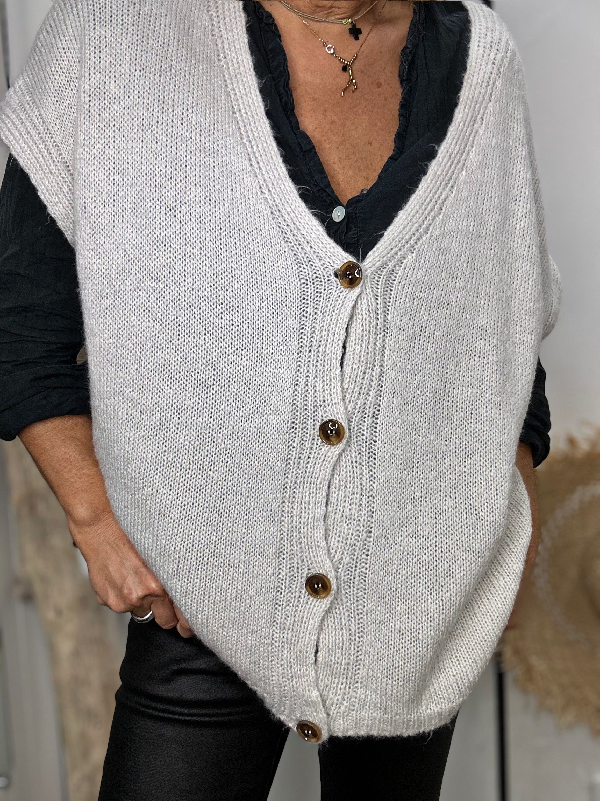 Gilet sans manche MANOA Greige