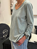 Charger l'image dans la galerie, T-shirt manches longues Céladon - ILONA
