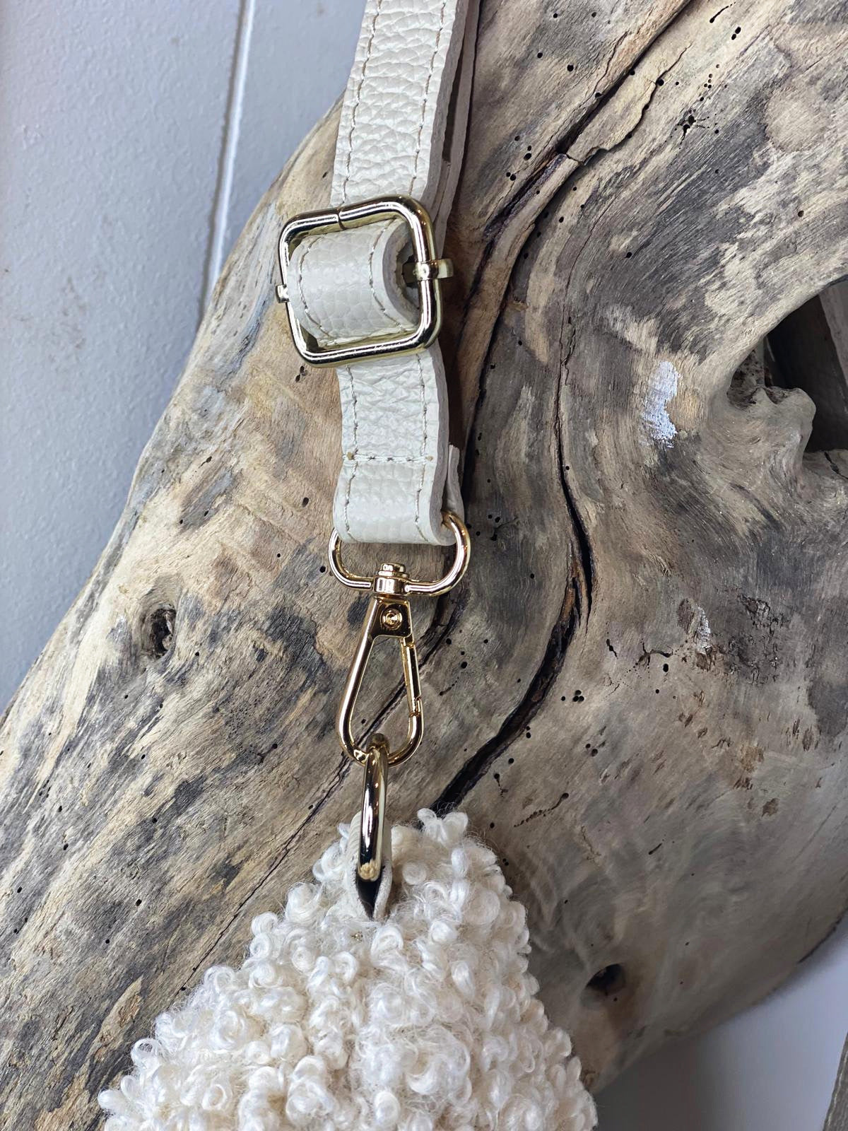 Sac banane bouclette MILA Ecru