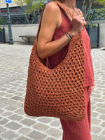 Charger l'image dans la galerie, Sac cabas ajouré Terracotta - MARCEAU
