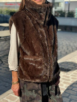 Charger l'image dans la galerie, Gilet sans manches CLEO Choco
