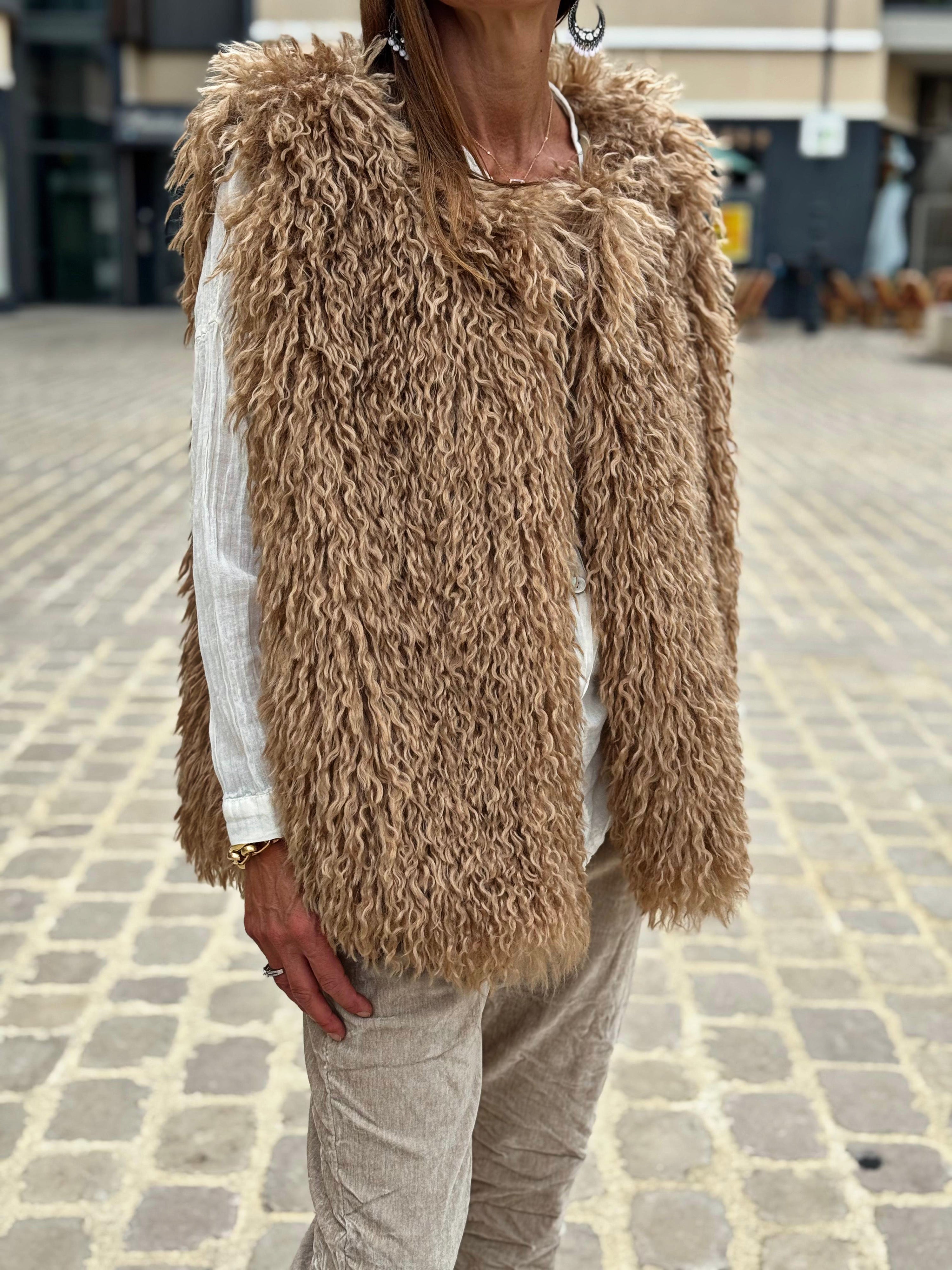 Gilet sans manche KIM Camel