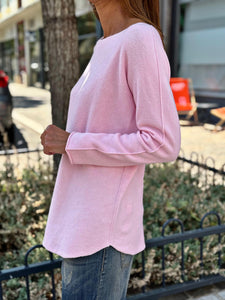 Pull doux LINO Rose