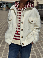 Charger l&#39;image dans la galerie, Blouson bouclette GAB Ecru
