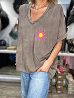 Charger l&#39;image dans la galerie, Tee shirt CIAO BELLA Choco
