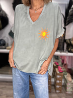 Charger l&#39;image dans la galerie, Tee shirt CIAO BELLA Kaki
