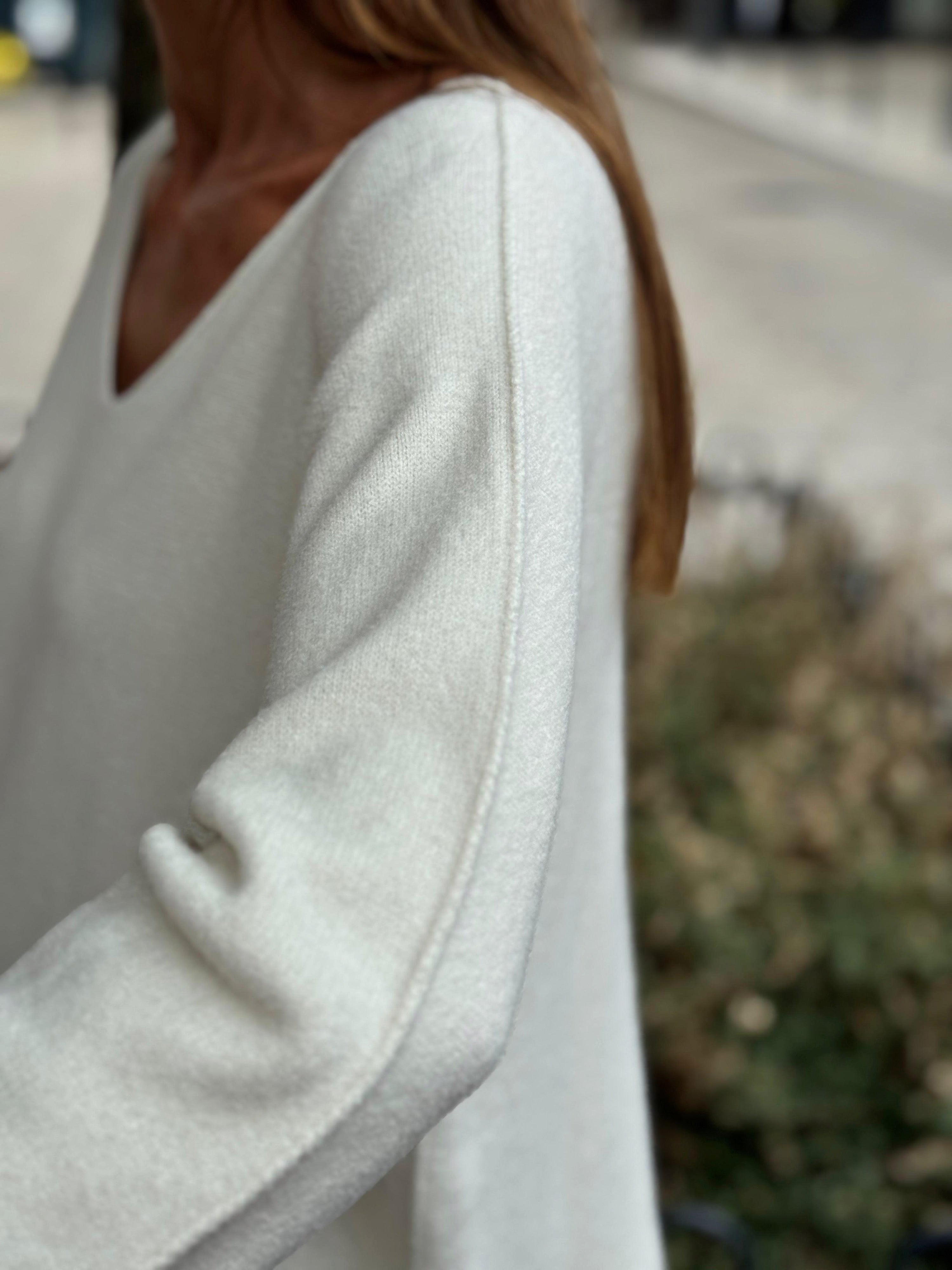 Pull doux TAO Ecru