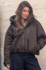 Charger l'image dans la galerie, Blouson OSLO Choco - Gold and Silver
