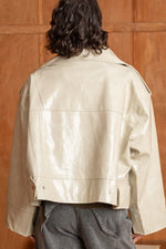 Charger l'image dans la galerie, Blouson BIANCA Beige - Gold and silver
