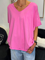 Charger l'image dans la galerie, Tee shirt uni LORIS Fuchsia
