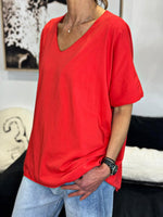 Charger l'image dans la galerie, Tee shirt uni LORIS Rouge

