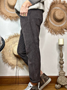 Pantalon velours GILDAS Choco