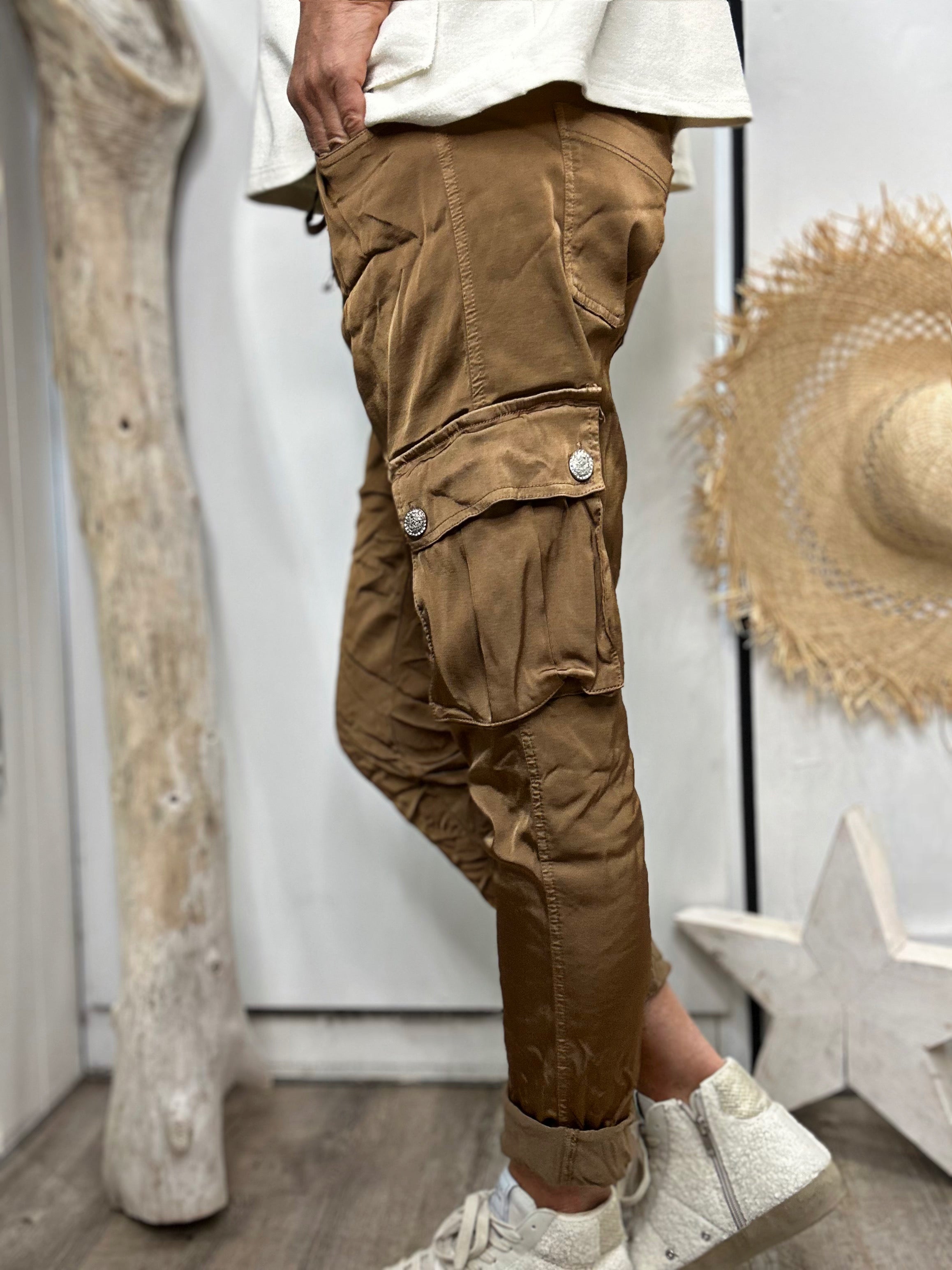 Pantalon CARGO Camel
