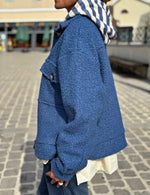 Charger l&#39;image dans la galerie, Blouson bouclette GAB Bleu jeans
