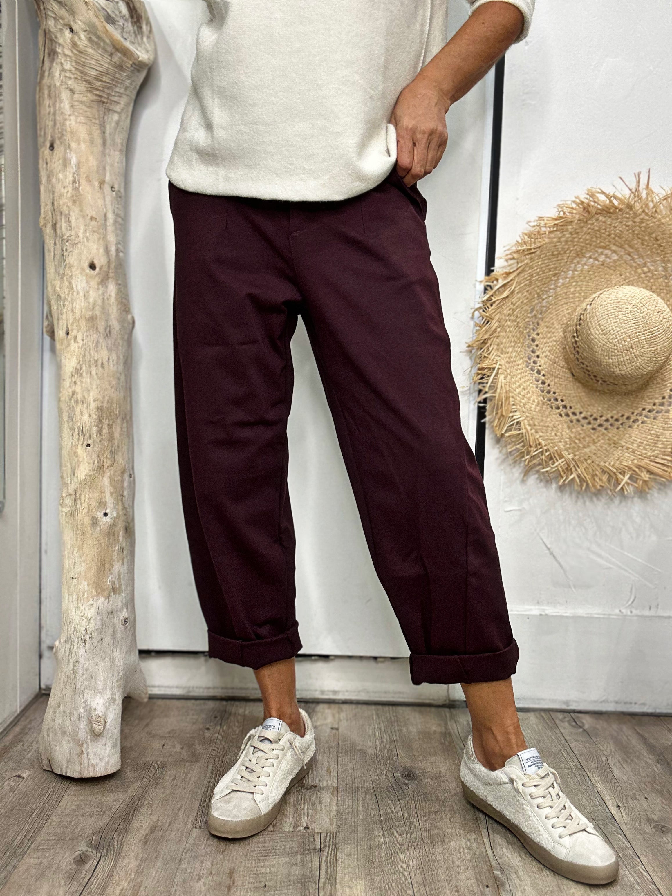 Pantalon CHARLEY Bordeaux