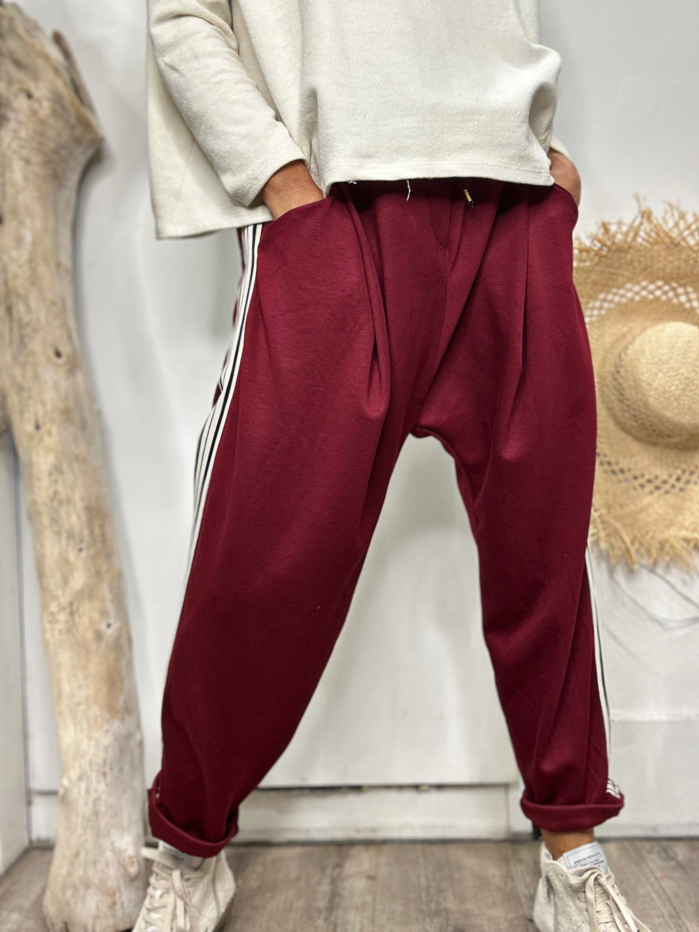 Pantalon NAHIA Bordeaux
