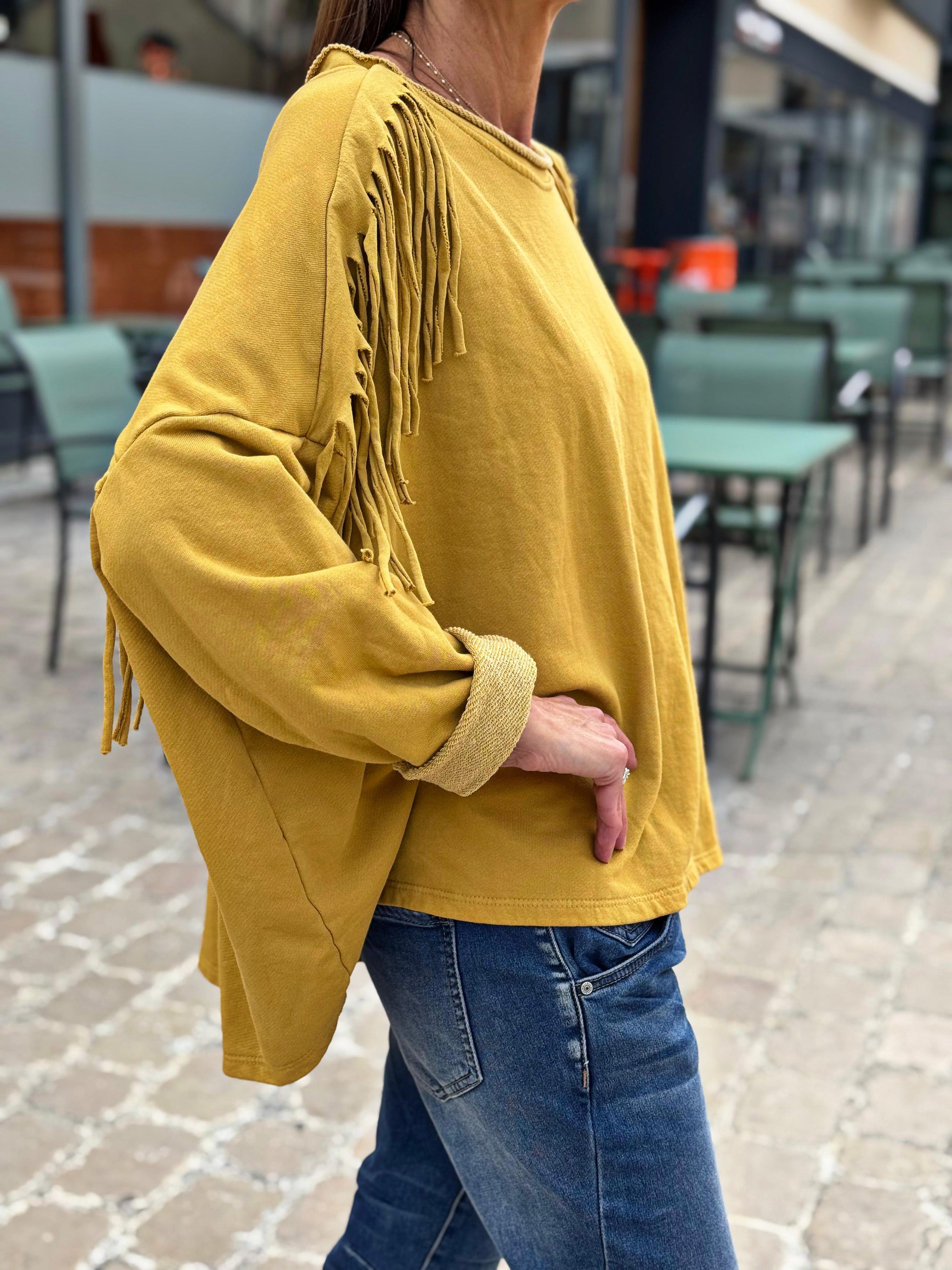 Sweat fin CLEO Jaune